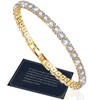 J.Fée deluxe and glitter 5A cubic zirconia tennis women's bracelet