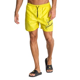 Gianni Kavanagh Men's Yellow Signature Swimshorts Board Shorts, L