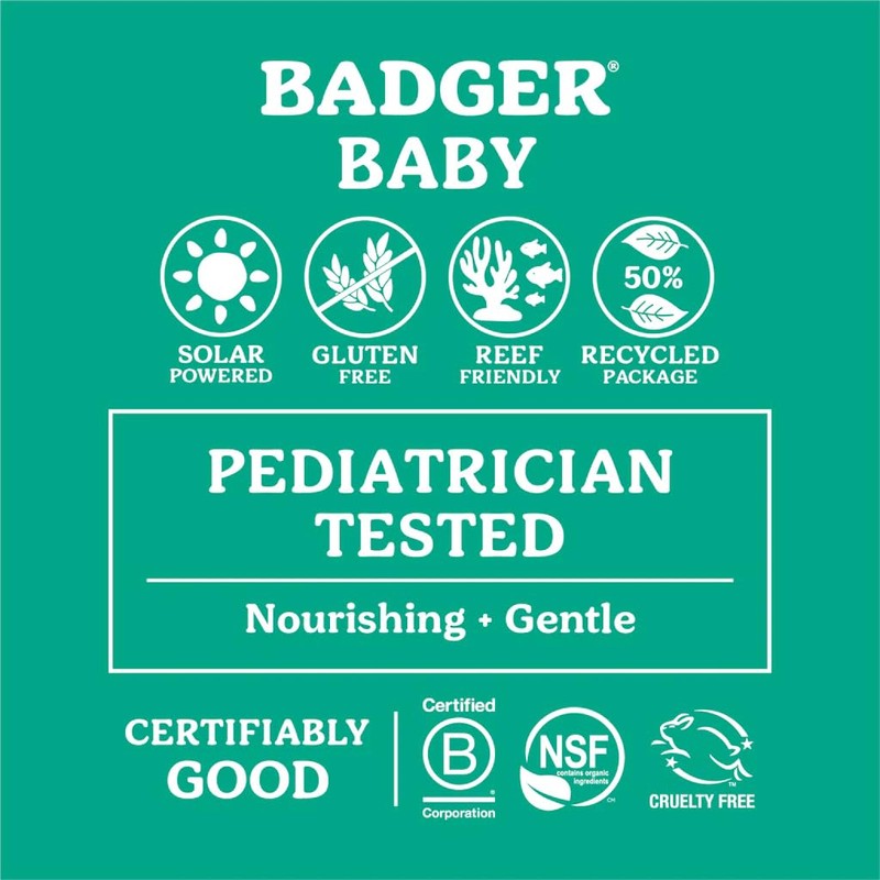 Badger Baby Sunscreen Cream SPF30 | Broad Spectrum & Water