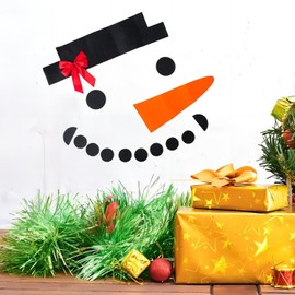 MFUOE Christmas Garage Door Snowman Decoration DIY Snowman Craft Kit Outdoors Xmas Decoration Winter Kids Party Supplies for Home Garage Door