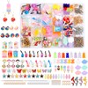 JABNOW Charms Pendant Set, Jewellery Making Set, 100 Pieces Charms
