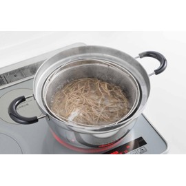 Yoshikawa 1686192 Stainless Steel Boiled Colander, 9.8 inches (25 cm)