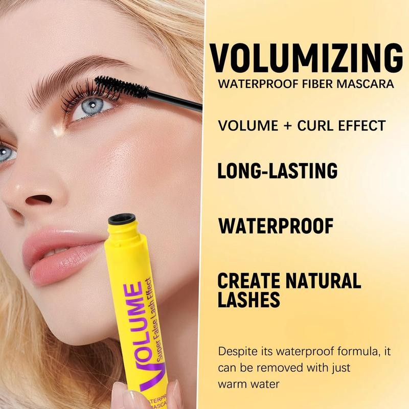 2 Pcs Bubble Mascara - Colossal Bubble Mascara, Waterproof, Smudge-Proof,