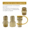 1/2" QDD LP Natural Gas Quick Connect Fittings Kit, Natural
