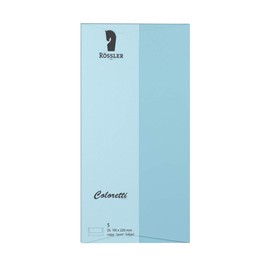 Rössler Coloretti Envelopes DIN Long 80 g/m² Pack of 5 Sky Blue