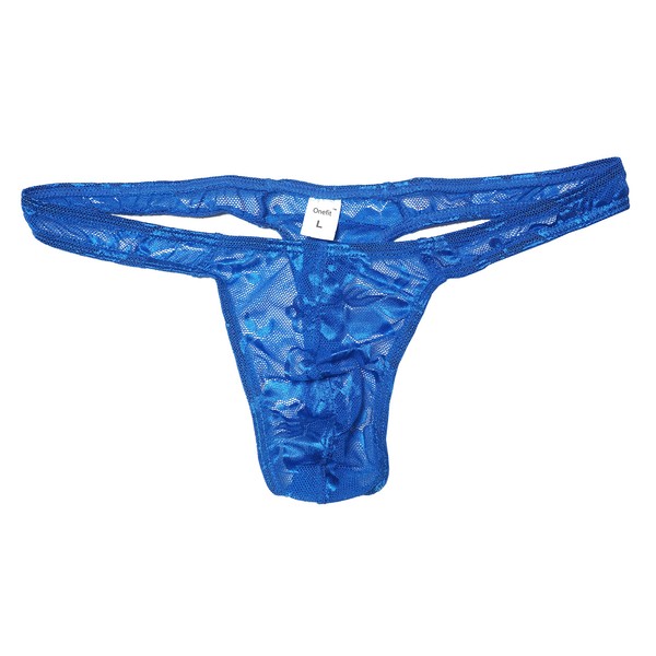 ONEFIT Men's Briefs Bright Sexy Nylon Modal Underwear Blue Large