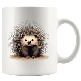 Panvola Porcupine Cute Porcupine Lover Gifts Animal Lovers Dad Mom Husband Wife Novelty Drinkware Ceramic Mug 11 oz White