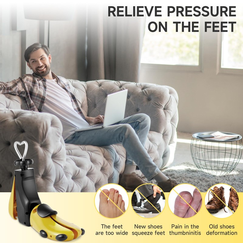 Exshoiu Shoe Stretcher Men Women, 4-Way Boot Stretcher Stretch Width