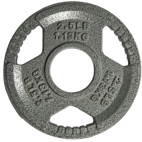 Yes4All Tri-Grip Handles Olympic Weight Plates/Cast Iron Weight Plates, Suitable