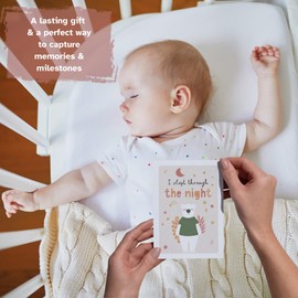 Baby Milestone Cards,Set of 35 in Gift Box & Canvas Bag. Baby Shower Gifts for Mum, New Baby Gift for Boy or Girl - Unisex Milestone Cards for New Parents Pregnancy Gifts and Keepsakes