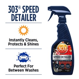 303 Products Speed Detailer - For All Exterior Automotive Surfaces - Instantly Shines And Protects Paint - Cleans Between Washes - UV Protection, 16 fl. oz. (30216CSR) Packaging May Vary