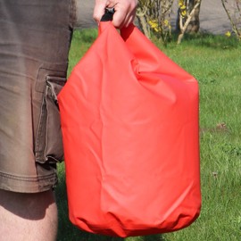 com-four® Dry Bag to Protect Against Rain, Splash, Sand, Snow and More Sizes, Quick Release Buckle Bag for Outdoor Activities, 01 pieces - approx. 40 litres, red