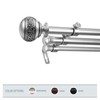 A&F Rod Décor - Nadeen 13/16" Triple Curtain Rod 28-48