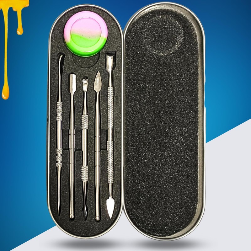 DEVILPRESS™ 6 PIECE ROSIN PRESS WAX DAB TOOL KIT SET