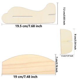 Haconba 48 Pack Wooden DIY Airplane Paintable Wood Glider Plane Unfinished Airplane Model for School Family Handicraft Activities Birthday Party Favors