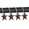 AGPtek Star Shower Curtain Hooks, 12PCS Anti Rust Decorative Resin