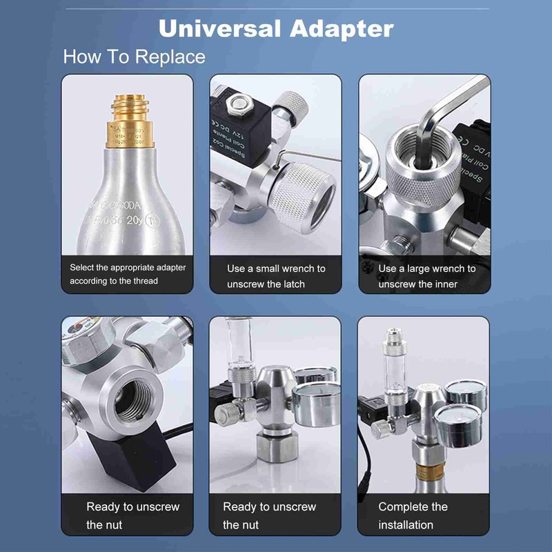 CO2 Pressure Relief Dispenser Water Regulator for Aquarium Regulator