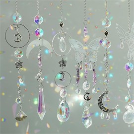 438 pcs Sun Catcher DIY Kit for Adults, Crystals Suncatchers Making Crafts Prism Hanging Decorative Rainbow Maker for Windows Garden Home Decor