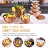 Moxinox Rose Gold Mixing Bowls with Airtight Lids, Stainless Steel