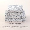 Jessrydo Floral Bed Sheets King Size 18” Deep Pocket King