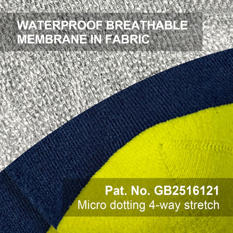 DexShell Men's Standard Crew Length, Navy/Lime, Medium