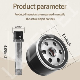 MIU13767 AM131611 AM125424 Easy Change Conversion Kit for J-ohnDeere S160, S130, E120, E130, E150 Lawn and Garden Tractor, Contain 1 Oil Filter, 1 Drain Plug, 1 Adapter Fitting