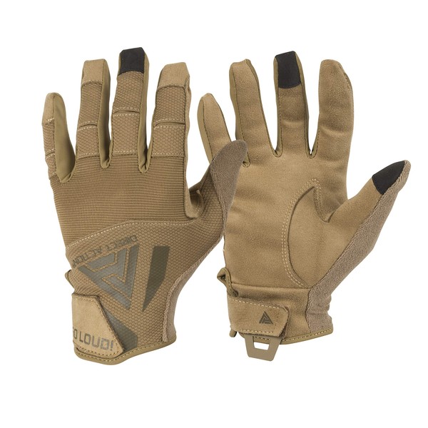 DIRECT ACTION Hard Gloves, Synthetic Leather, Touch Panel Compatible, Coyote Brown, S