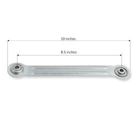 KOMORAX 4 PK Glider Bearing Arm 10" Length, 8 5/8" Hole to Hole Rocker Repair Parts Hardware Kit Replacement (10 Inches Long)