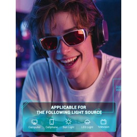 TIJN Sleep Glasses for 99.9% Blue Green Light Blocking,Dual AR Coatings Red Lens for Computer Gaming Screen Reduce Eye Strain