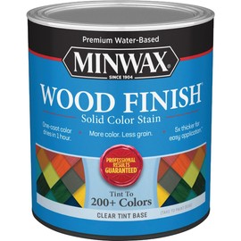 qt Minwax 11731 Clear Tint Base Wood Finish Water-Based Solid Color Stain
