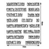 Greeting Words Transparent Stamps Sentiments Sayings Phrase Greetings Clear Stamps