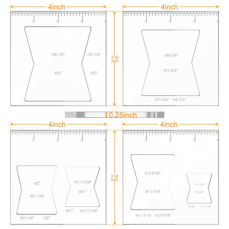Router Template for Woodworking Butterfly Router Jig Template Inlay Template