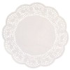 Elegant White Lace Round Doilies (26cm) 16 Count - Disposable