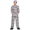 Fun World Convict Costume, Large 12-14, Multicolor