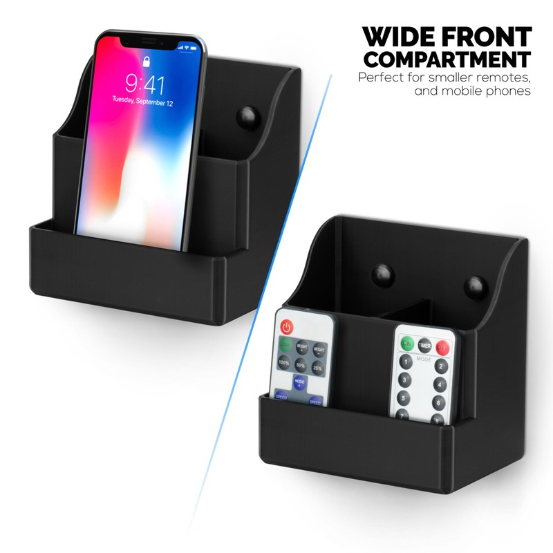 BRAINWAVZ Adhesive Remote Control Wall Mount Holder, Easy To Install,