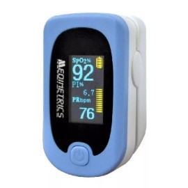 Medimetrics Oxímetro de pulso para dedo Medimetrics FS20A blanco/azul