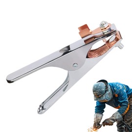 Ground Welding Earth Clamp, Copper Earth Clamp 300A/500A A-Shape Ground, Cable Heavy Duty Welding Thickened Clip for Machine