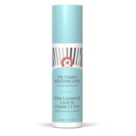 First Aid Beauty 10% Vitamin C Brightening Serum, Safe for Sensitive Skin, Helps Brighten + Visibly Firm Face + Neck, 1.7 oz