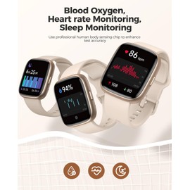 2024 Smart Watch for Women, IP68 Waterproof, Alexa Built-in 1.83' HD DIY Dial with Heart Rate, Blood Oxygen, Sleep, 100 Sport Modes Activity Fitness Tracker, Weather, Smartwatch for Android iOS, Glod