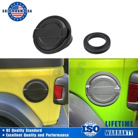 NAIS Black Fuel Filler Door Gas Tank Cap Cover Accessories For 2018+ JEEP Wrangler JL