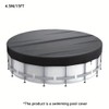4 Ft Round 210D Waterproof Above Ground Pool Cover with