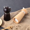 VKCHEF Pepper Mill, Wooden Salt Mill, Cat Design, Set of