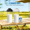 PZMLOASN Pack of 2 Protein Shaker Bottles, 700 ml, Leak-Proof