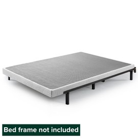 ZINUS Quick Lock Metal Smart Box Spring, 4 Inch Mattress Foundation, Strong Metal Structure, Easy Assembly, Full, White