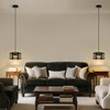 XSDeTu 2 Pack Rechargeable Battery Operated Pendant Lights, Modern Farmhouse