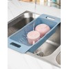 Tomorotec 2 Pack Extendable Sink Colander Basket Over the Sink