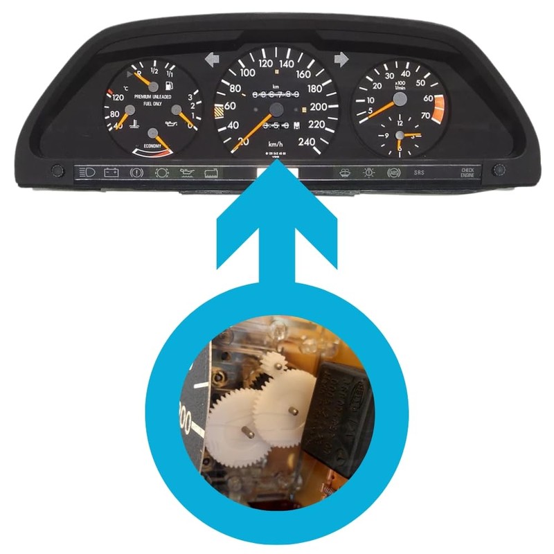 Twowinds Speedometer Gears VDO Compatible with Mercedes W124 W126 SL