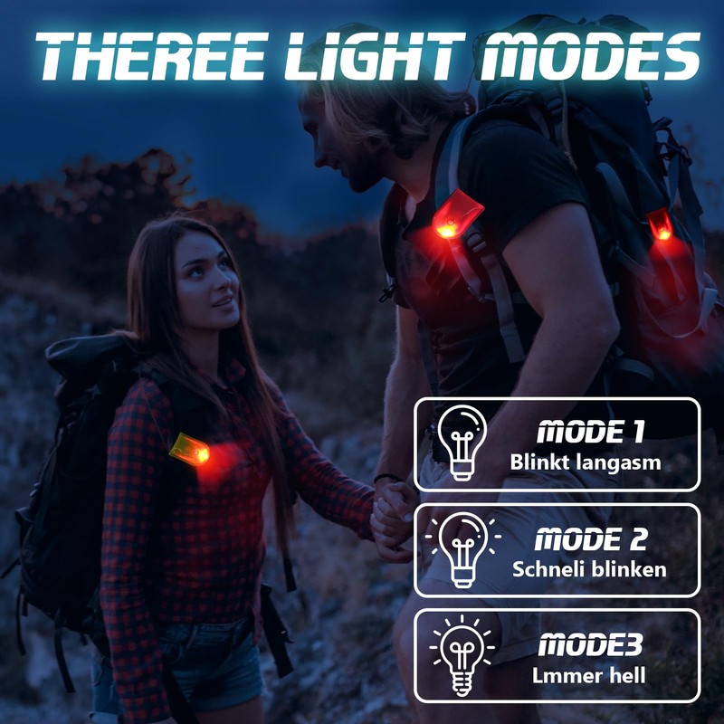 Pack of 6 LED Clip Light, School Bag Light, LED,