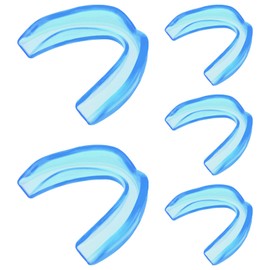 Frienda 5 Pcs Youth Kids Mouth Guard for Sports, Mouthguard for Football Bulk, Adults Boy Girl Sports Athletic Mouthguard for Boxing Basketball Hockey Karate(Blue)