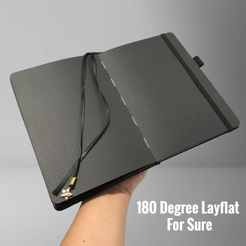 BUKE Dotted Journal - 150gsm Black Paper - 5 *